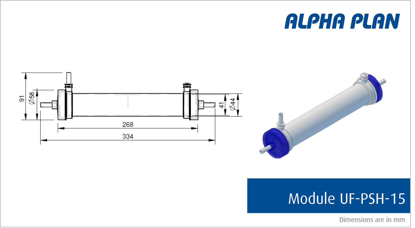 
                  
                    Hollow fiber filter - UF-PSH-15
                  
                